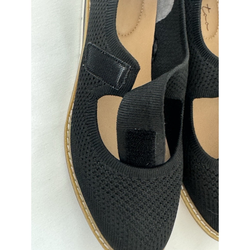 Mary Jane Flat Womens 9 Black Nordstrom Me Too - Picture 8 of 14